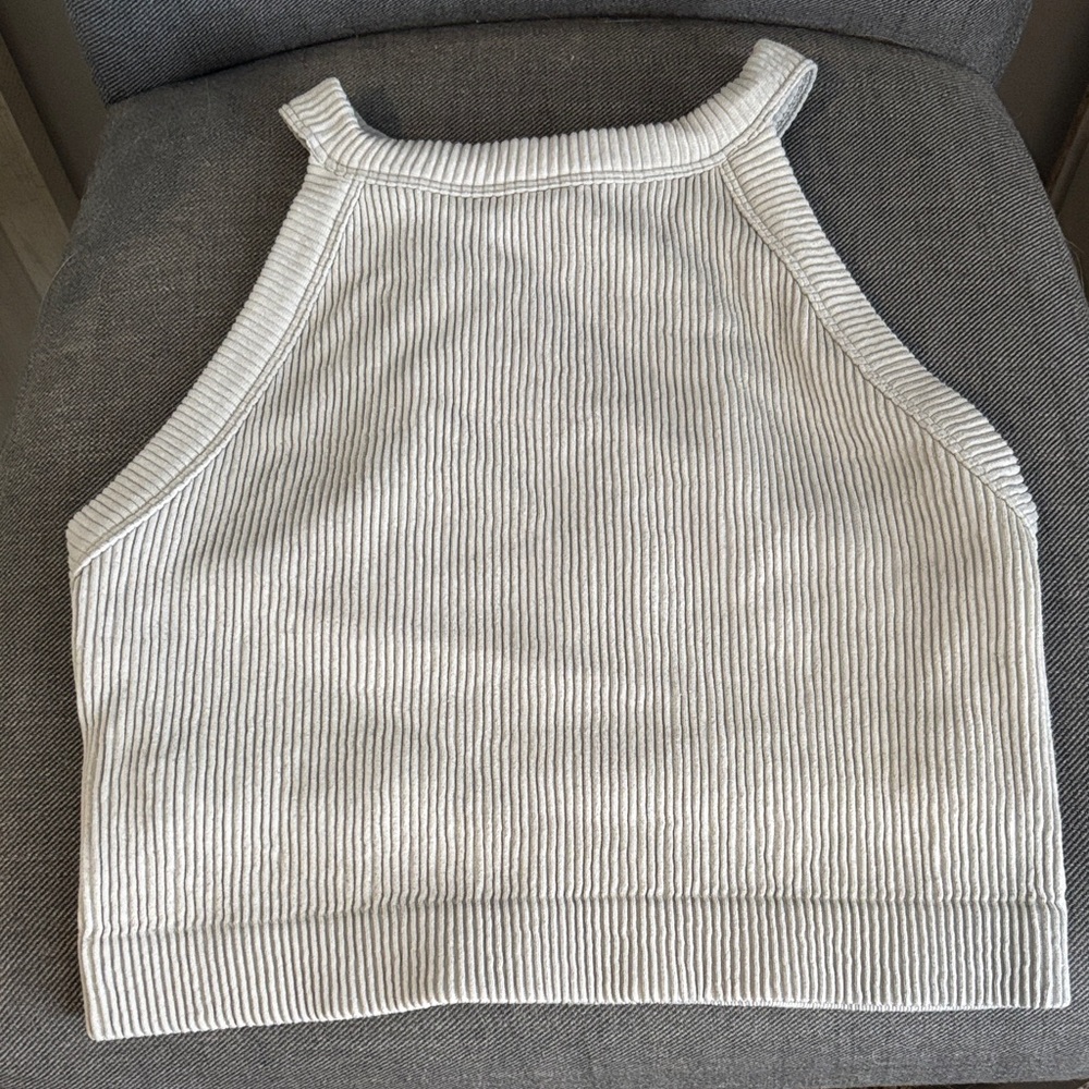 Aerie Heather Gray Ribbed Tank Top